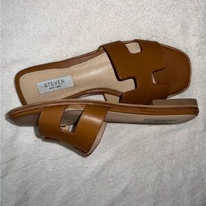 Steven - New York - leather upper slides sandals